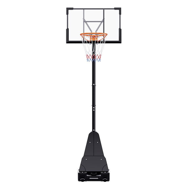 TotheCORE Basketball Stand 7.55-10.00 Ft Adjustable Portable Basketball Hoop & Goal PC Backplate, Large Base & Wheels