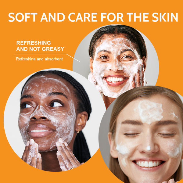 Clear Turmeric Cleansing Mousse Facial Brightening Cleanser Turmeric  Facial  Cleanser Natural Exfoliating Renewal Serum